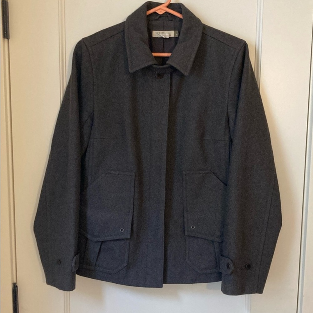 J. Crew Black Pea Coat